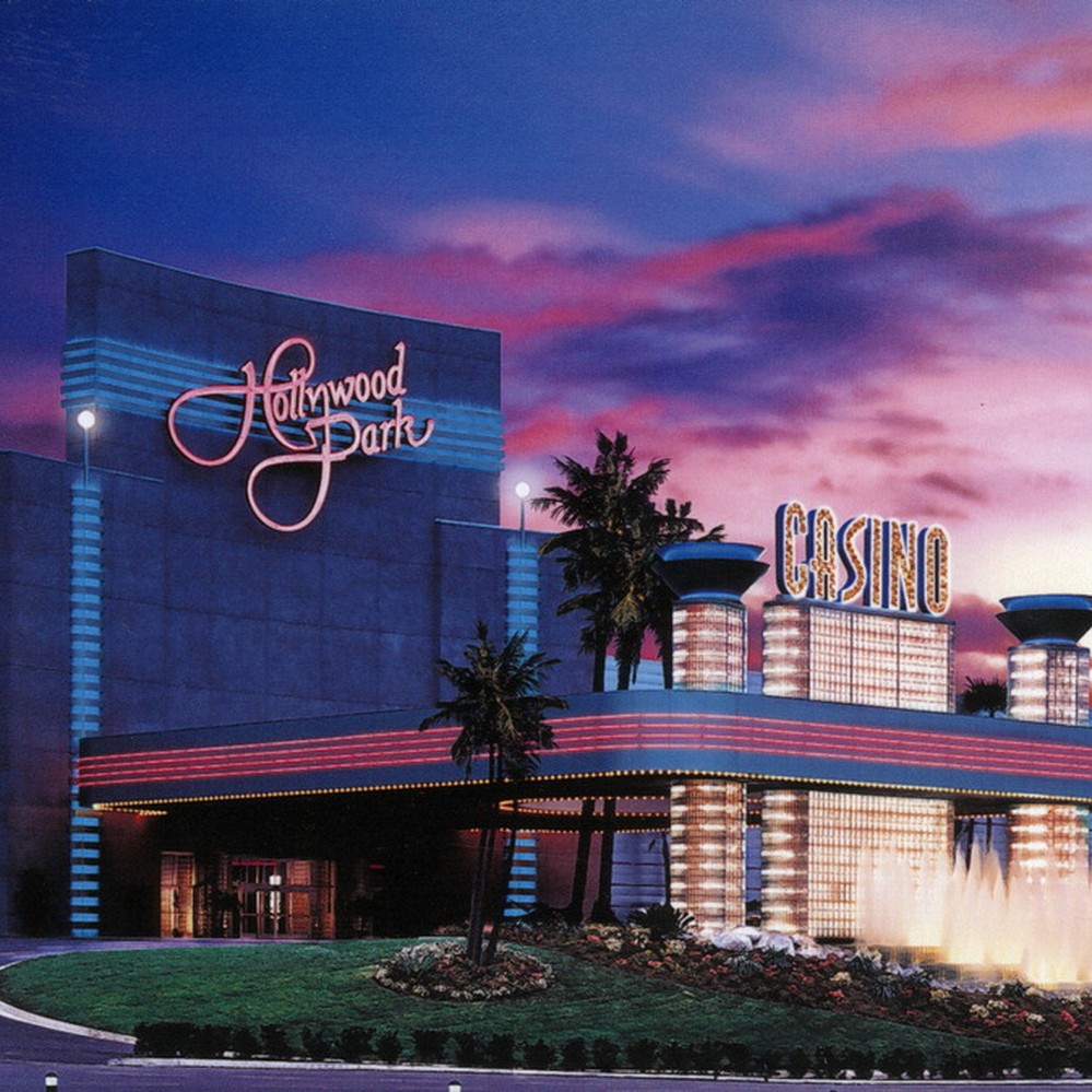 Hollywood Park Casino, exterior — Calisphere