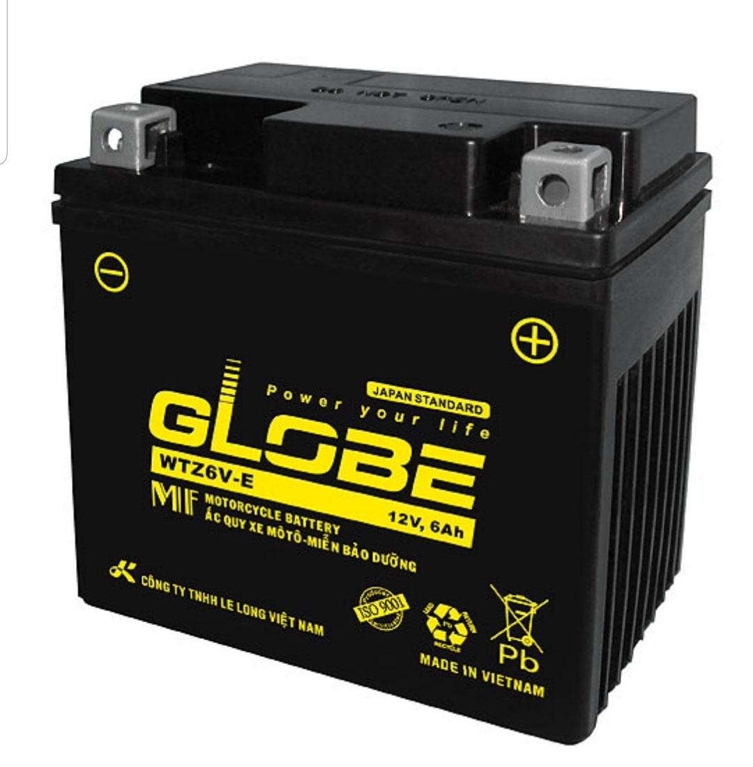 Ắc quy xe máy GLOBE 12V 6Ah WTZ6V